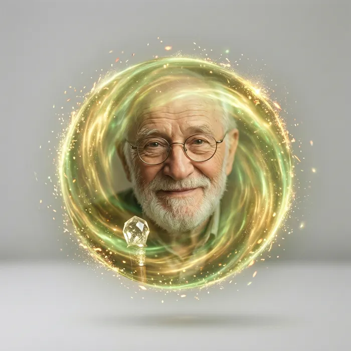 El abuelo Lumon en una llamada de luz