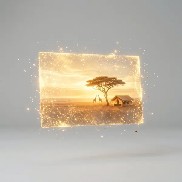Postal de luz de Kenia